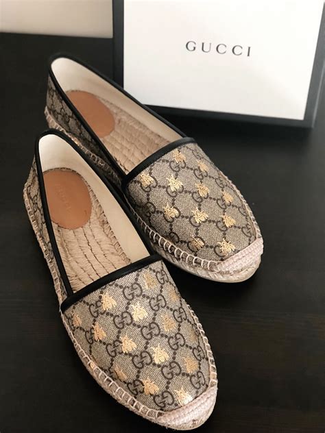 gucci bee espadrilles|Gucci espadrilles denim.